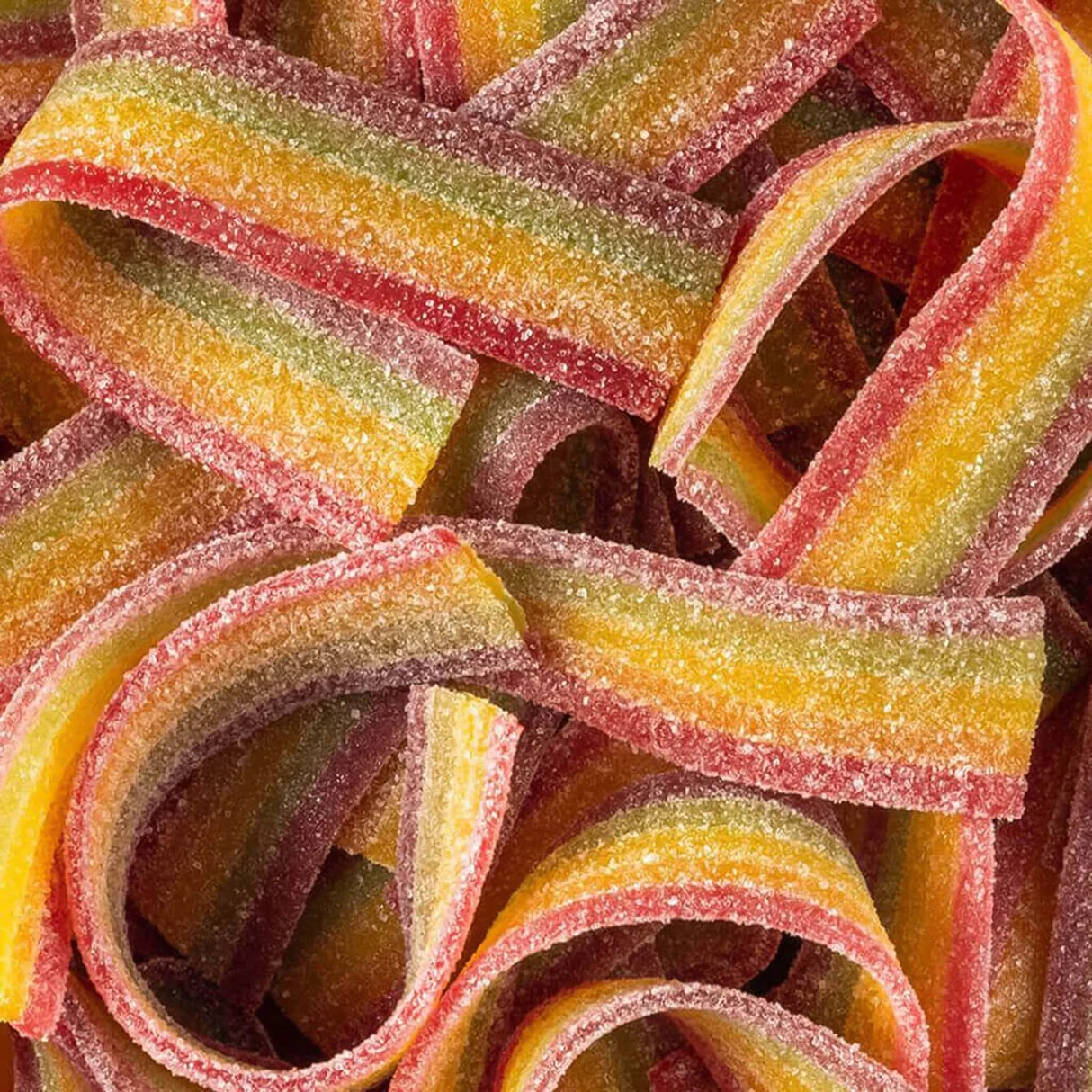 Sour Rainbow Belts pick and mix sweets