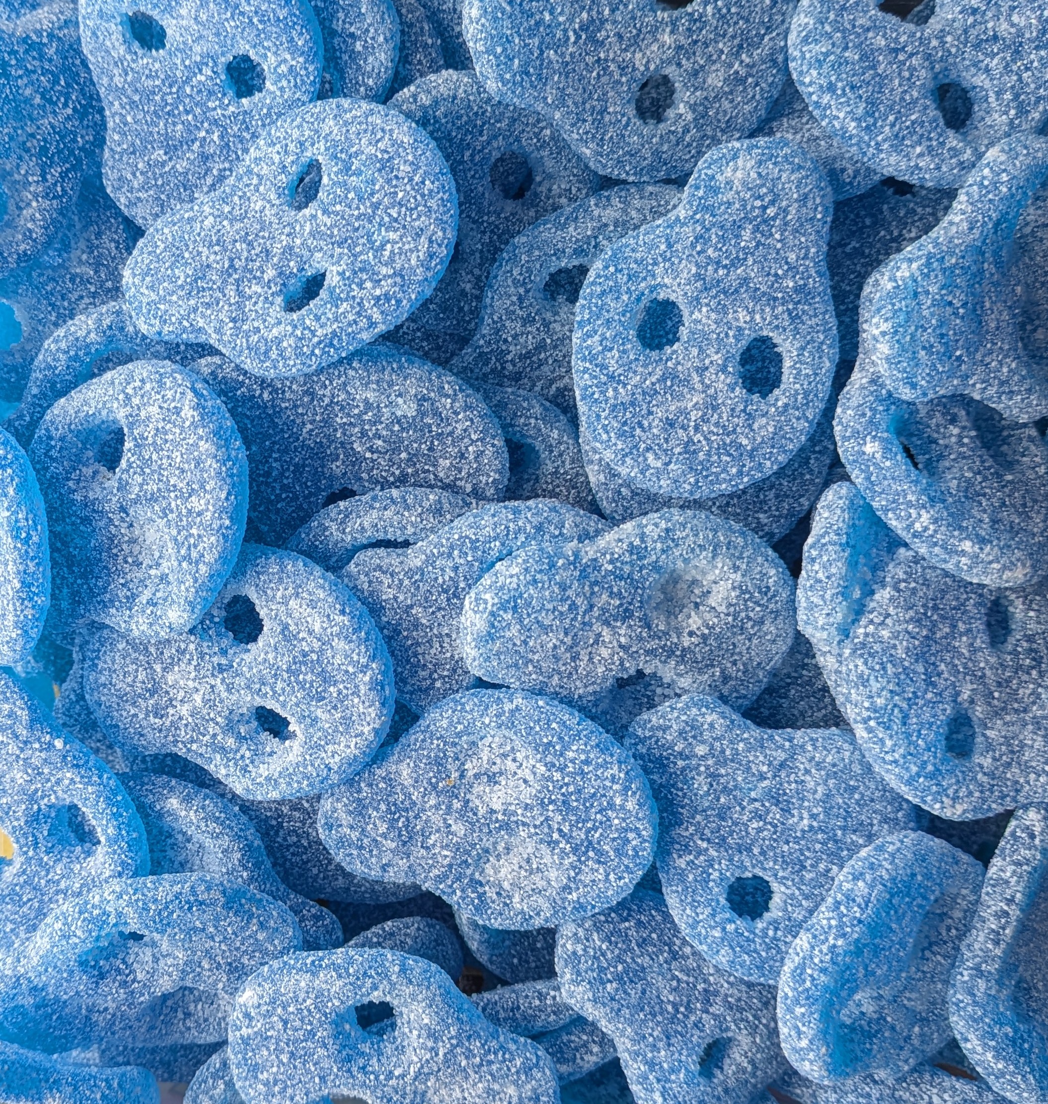 Vegan Fizzy Blue Skulls